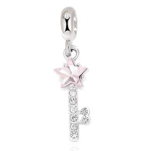 Stars Lock & Key Set Charms-NEW